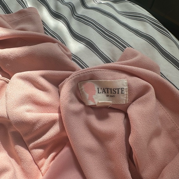 Lulu’s Pink Swoop Back Dress Mini - Picture 4 of 10